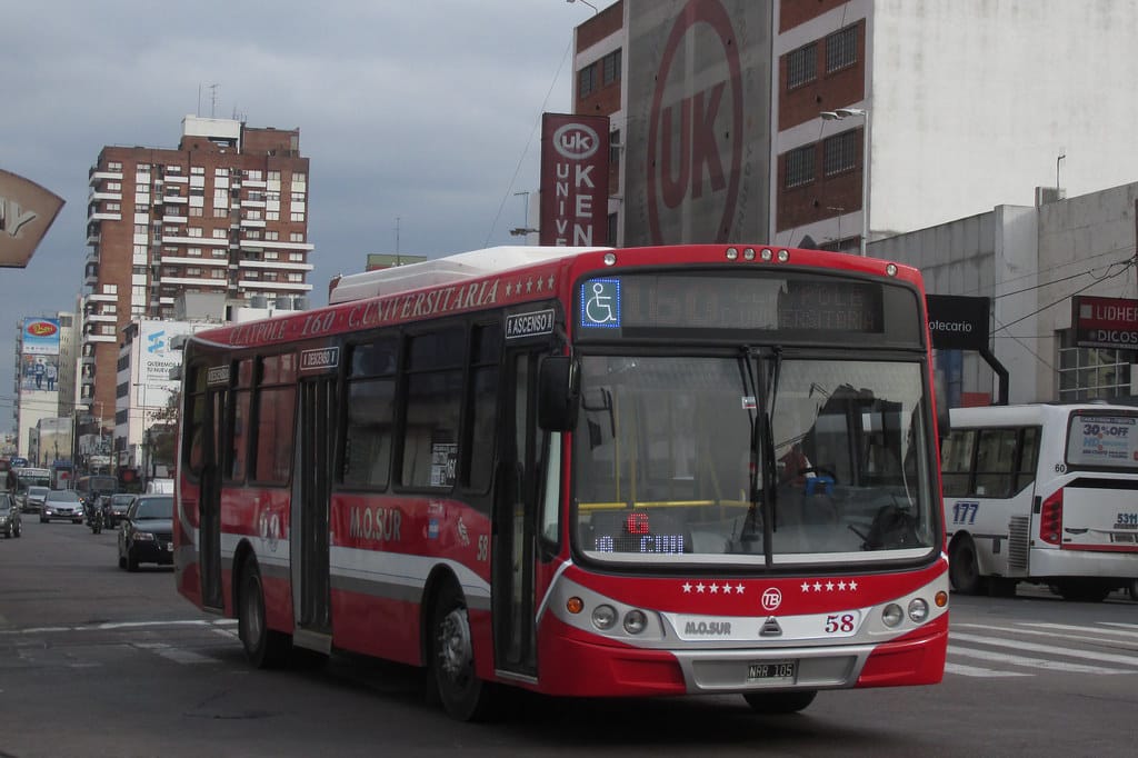 Cambio temporal en las paradas de colectivos