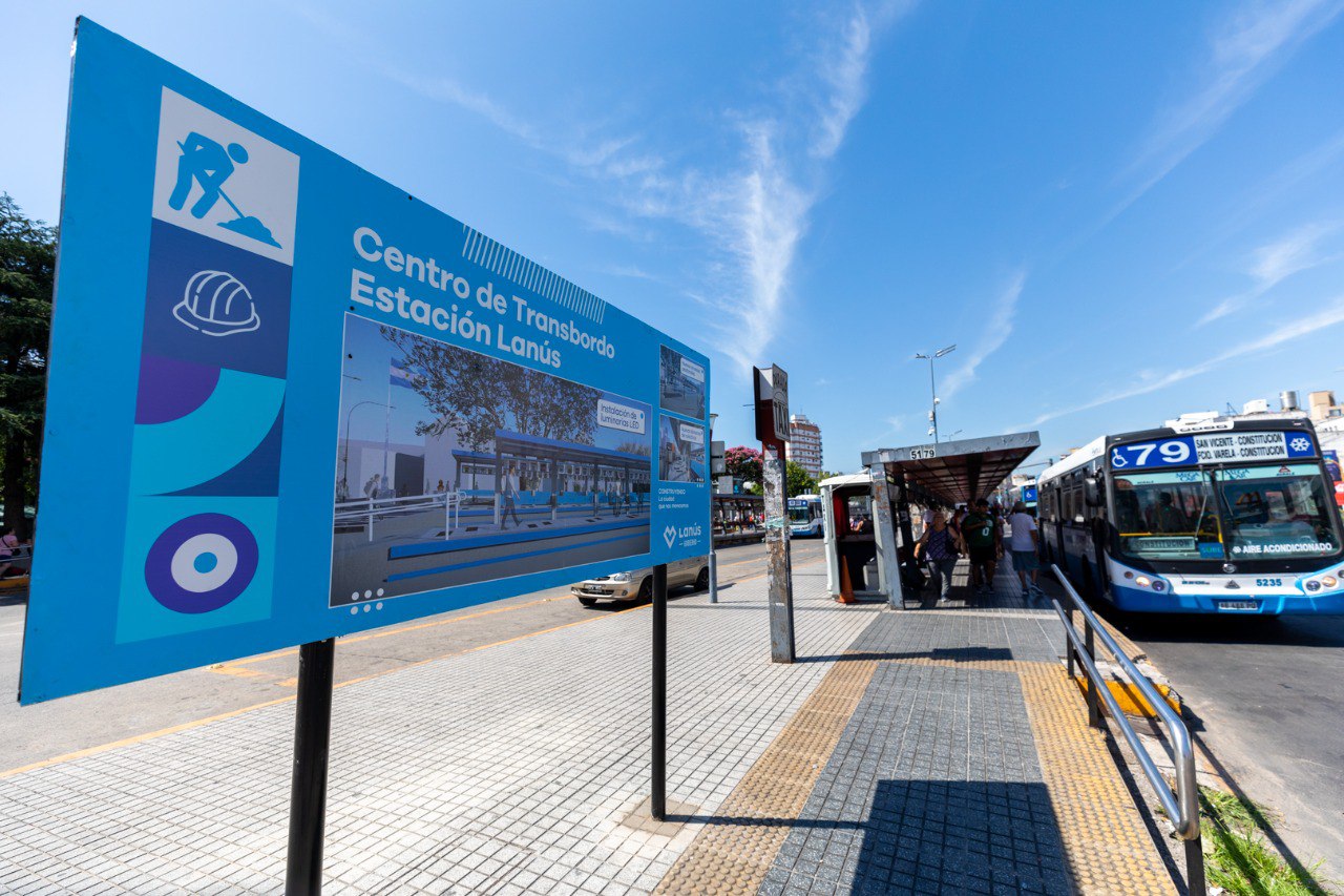 Inicio de obras en el Centro de Transbordo de la Estación Lanús