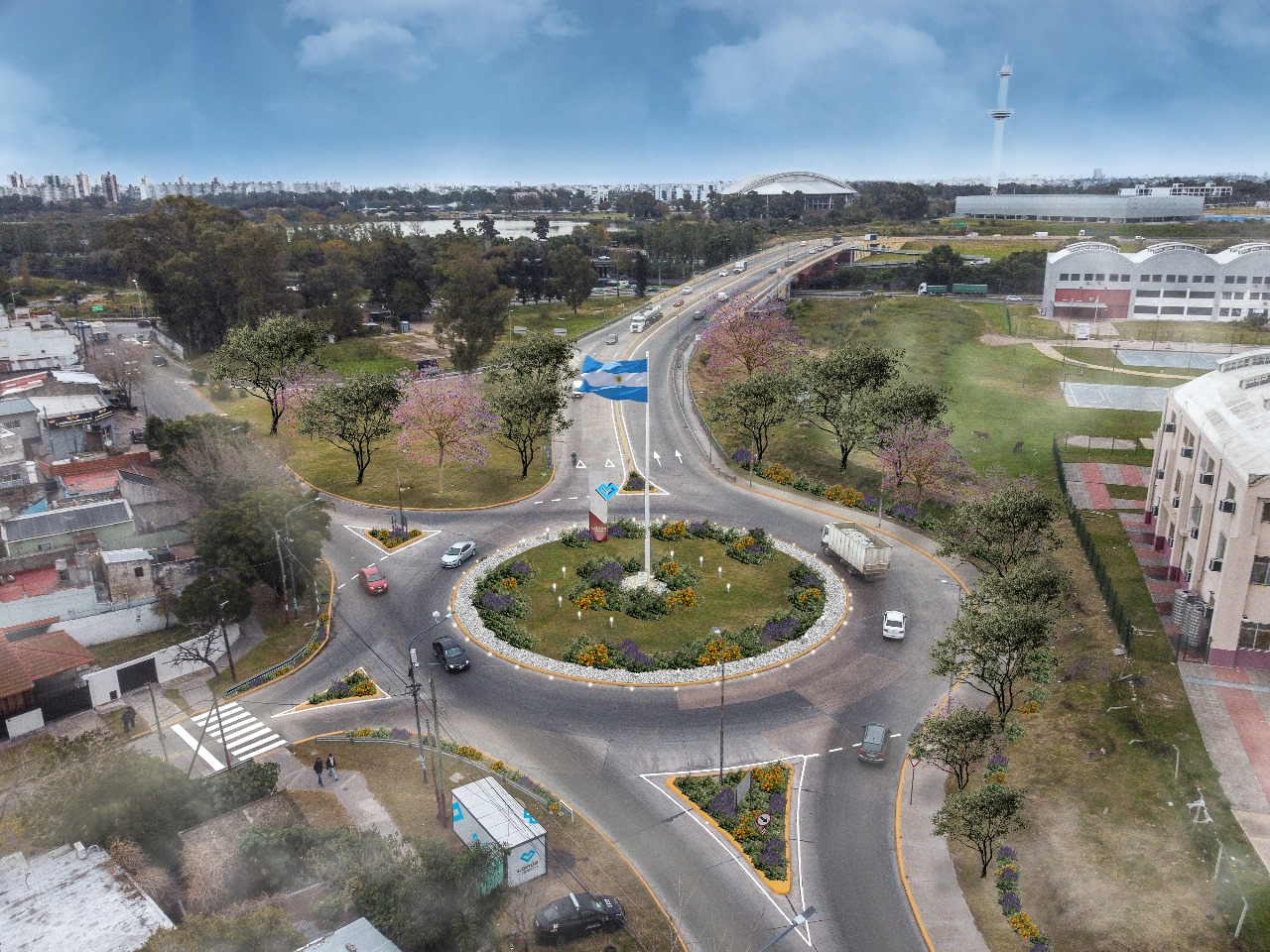 Distrito La Ribera: comenzaron los trabajos de puesta en valor en el Puente Olímpico
