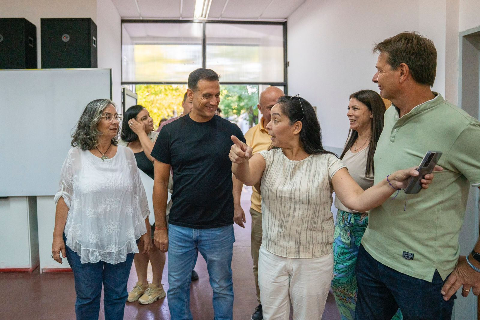 JULIÁN ÁLVAREZ RECORRIÓ LAS OBRAS QUE SE HICIERON EN EL CENTRO DE FORMACIÓN PROFESIONAL N° 401