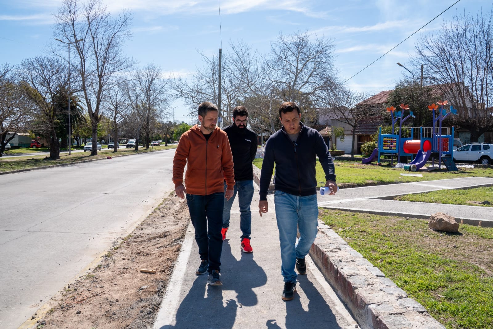 Avanzan las obras en la nueva plaza de Donato Álvarez y Pirovano