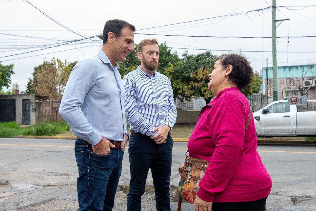 JULIÁN ÁLVAREZ Y FEDERICO OTERMÍN RECORRIERON LAS OBRAS EN EL CORREDOR LYNCH