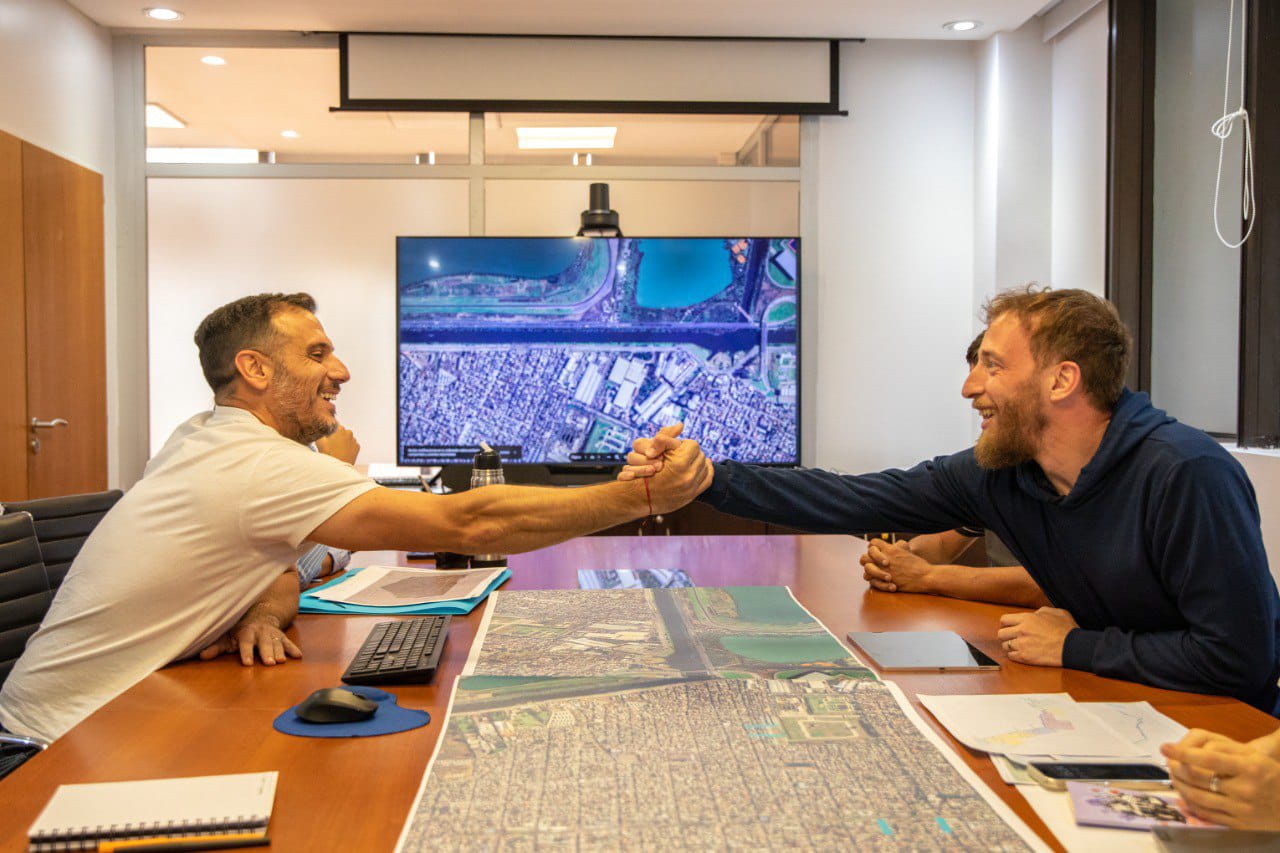 Julián Álvarez y Federico Otermin planificaron acciones conjuntas para mejorar la zona limítrofe de Lanús y Lomas de Zamora