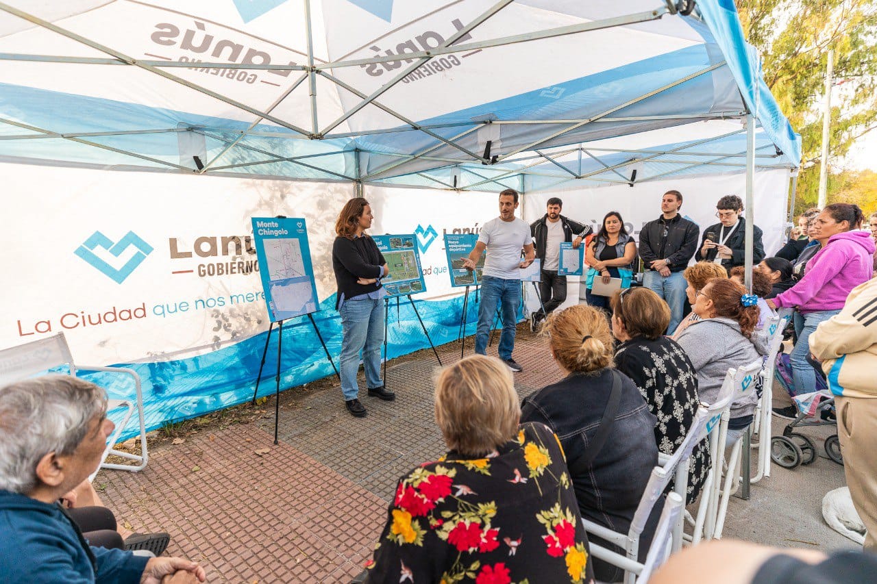 Avanza la creación de nuevos espacios deportivos en el Parque Lineal de Monte Chingolo