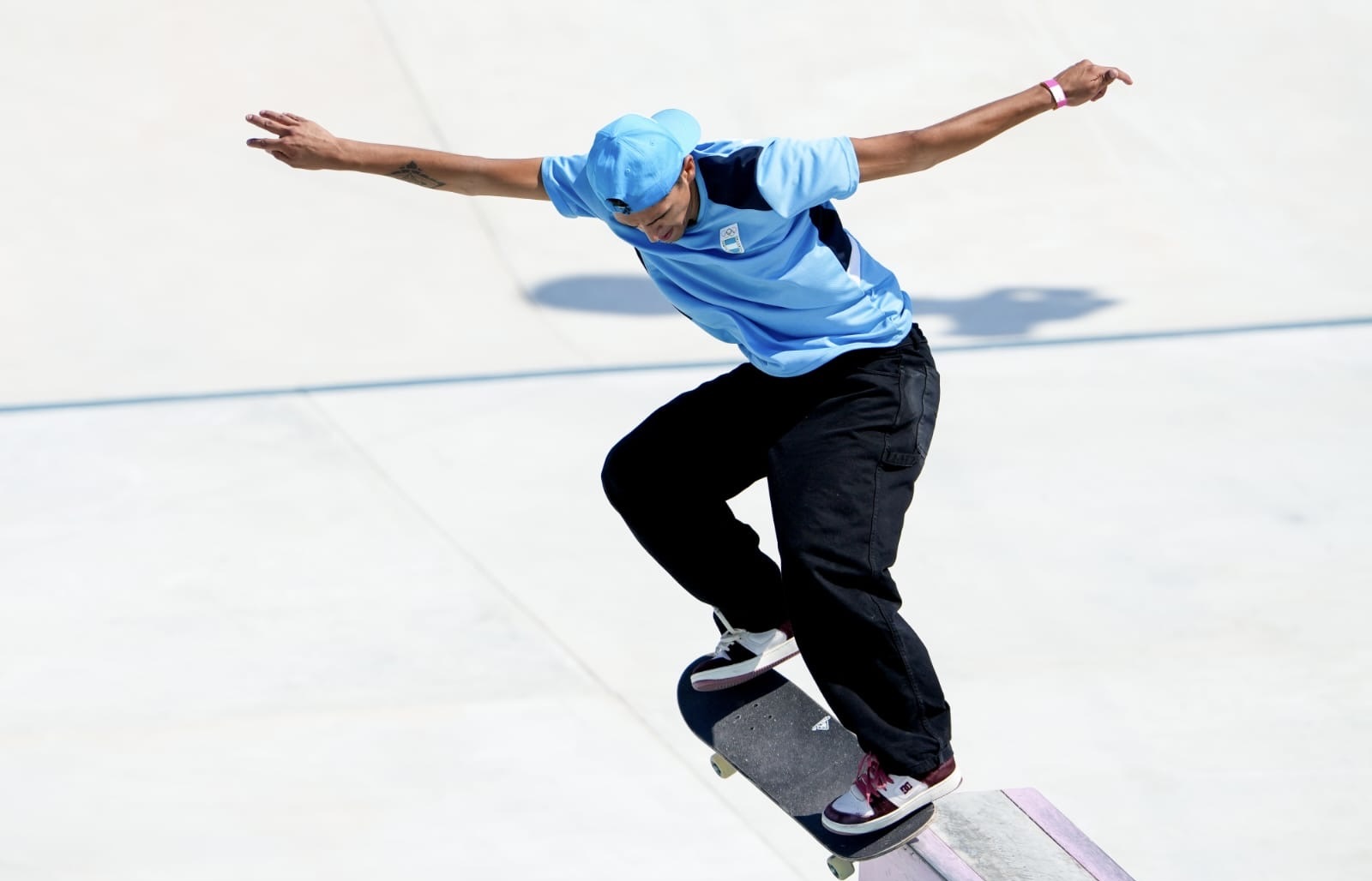 Competencia de skateboarding latinoamericano en el Parque Eva Perón