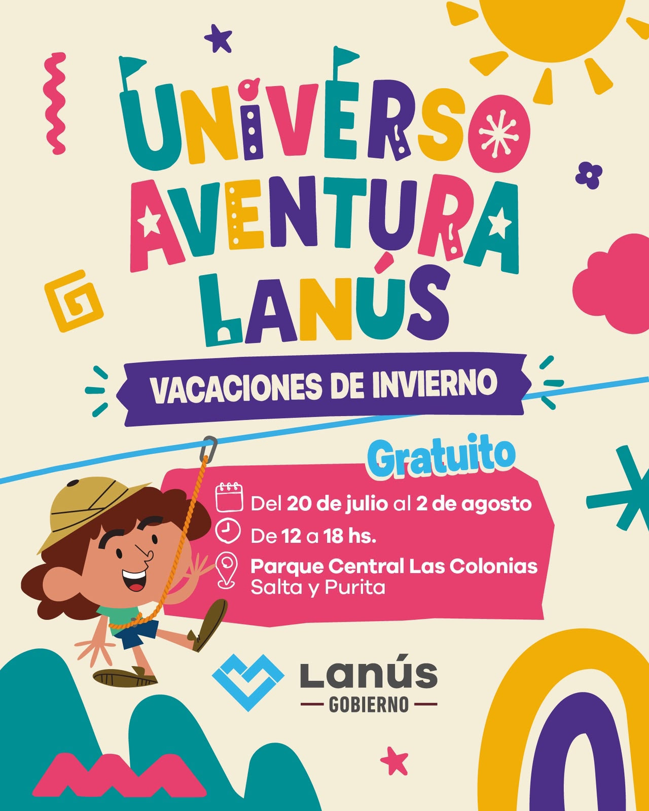 ESTAS VACACIONES DE INVIERNO DISFRUTALAS EN “UNIVERSO AVENTURA LANÚS”