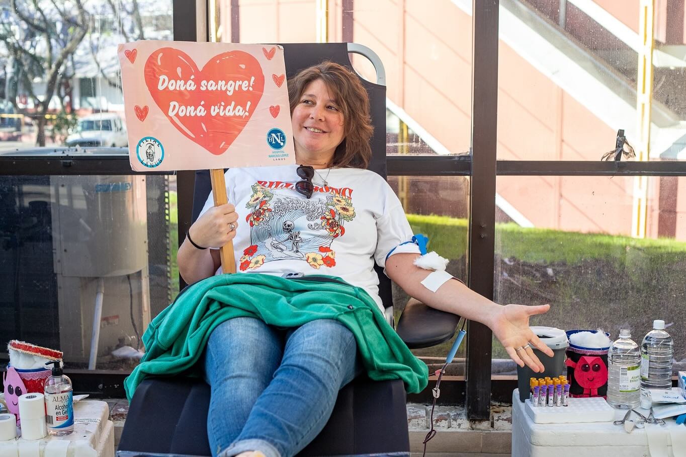 Jornada de donación de sangre en Lanús