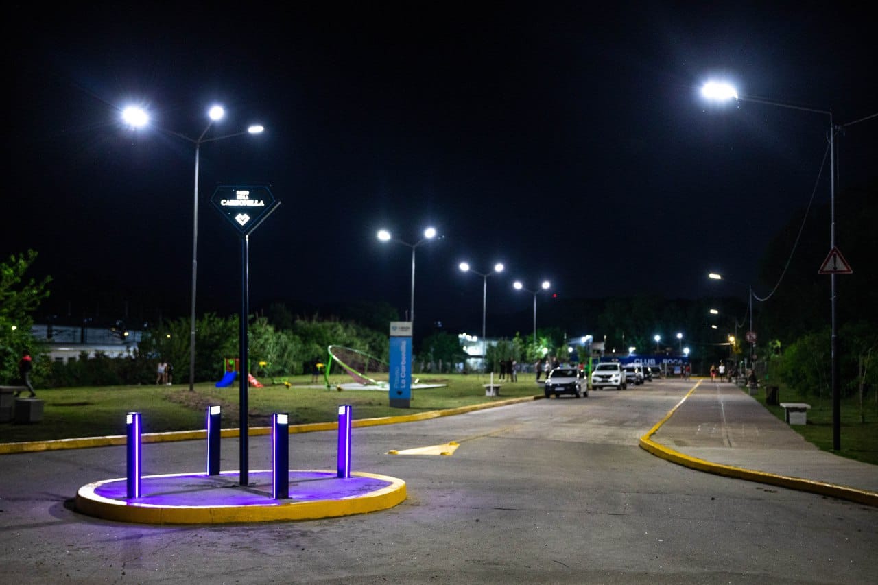 Puesta en valor y encendido de luces del Paseo de la Carbonilla