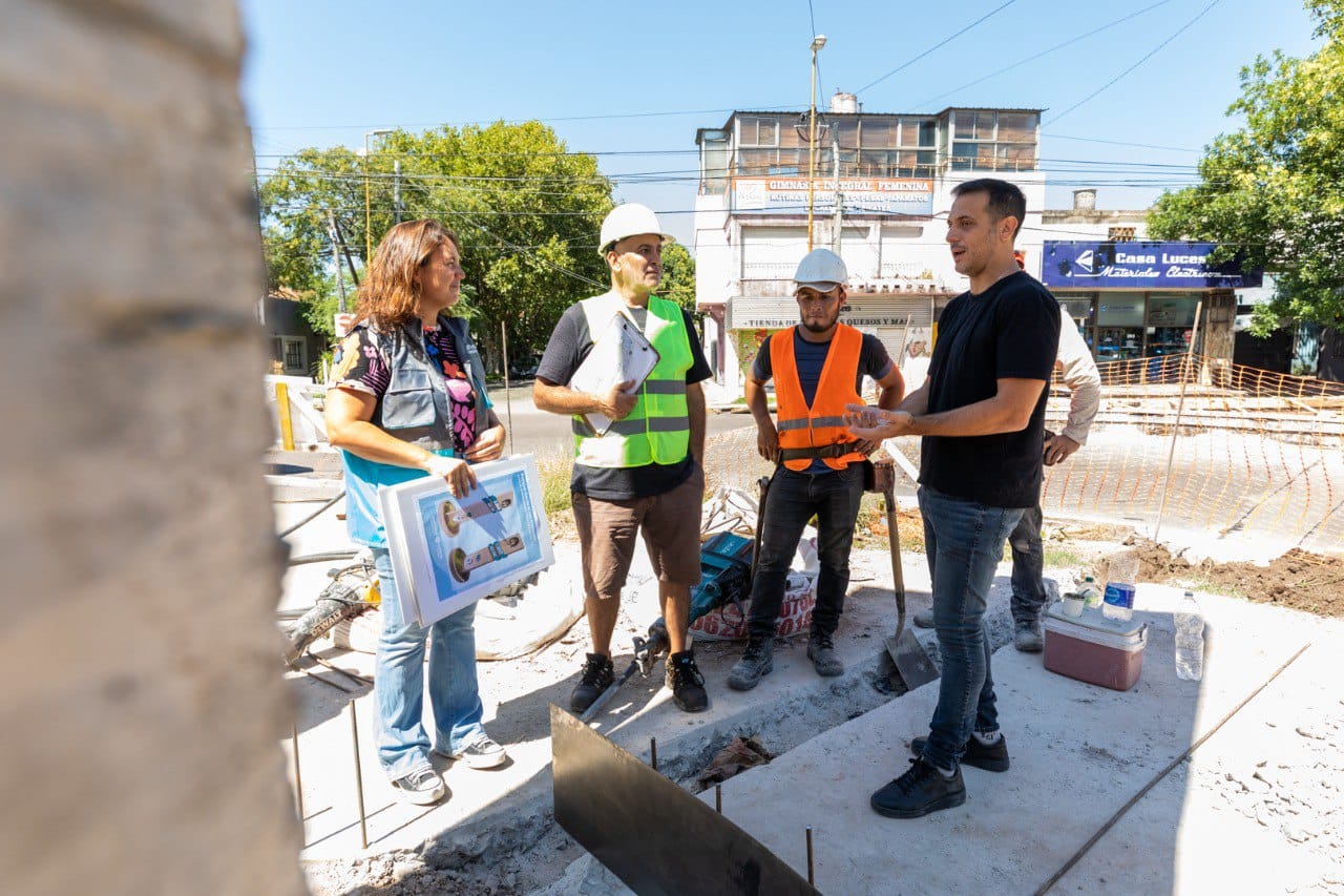 Parque Central Las Colonias: avanzan las obras en los accesos a Remedios de Escalada