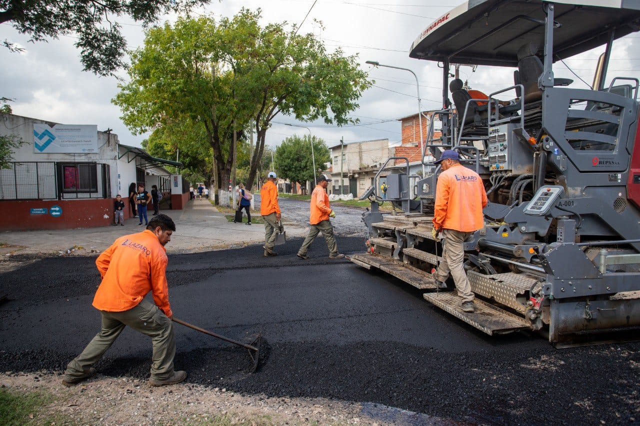 Plan de Pavimentación: avanzan las obras en las calles de Monte Chingolo