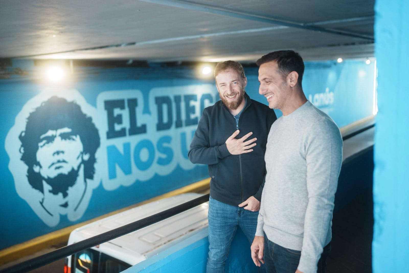 Julián Álvarez y Federico Otermin recorrieron las obras en el límite de Lanús y Lomas de Zamora