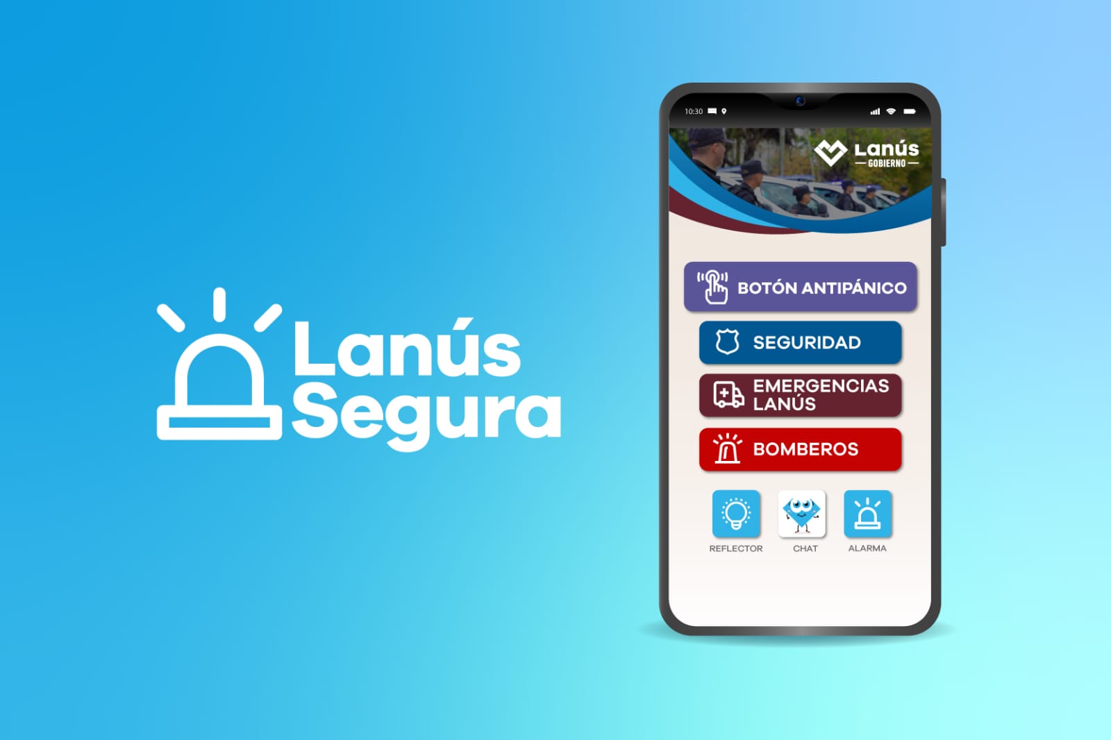 Descargá la nueva app Lanús Segura