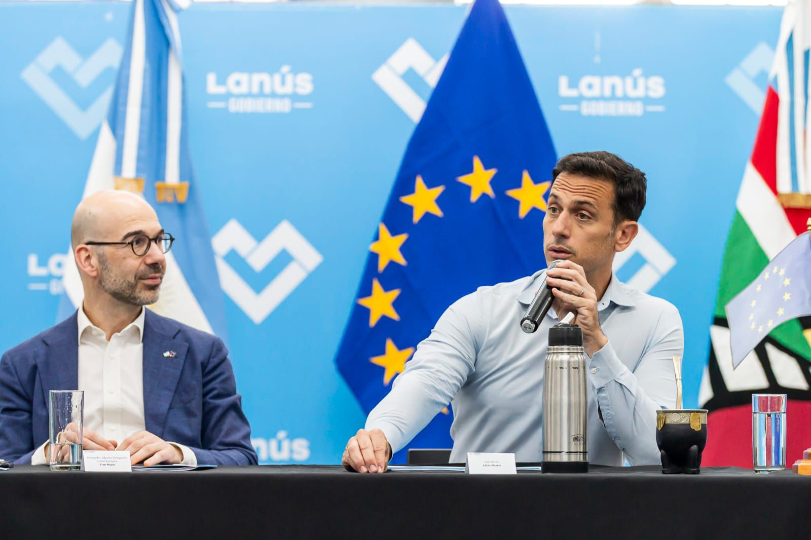 JULIÁN ÁLVAREZ RECIBIÓ A REPRESENTANTES DE LA UNIÓN EUROPEA